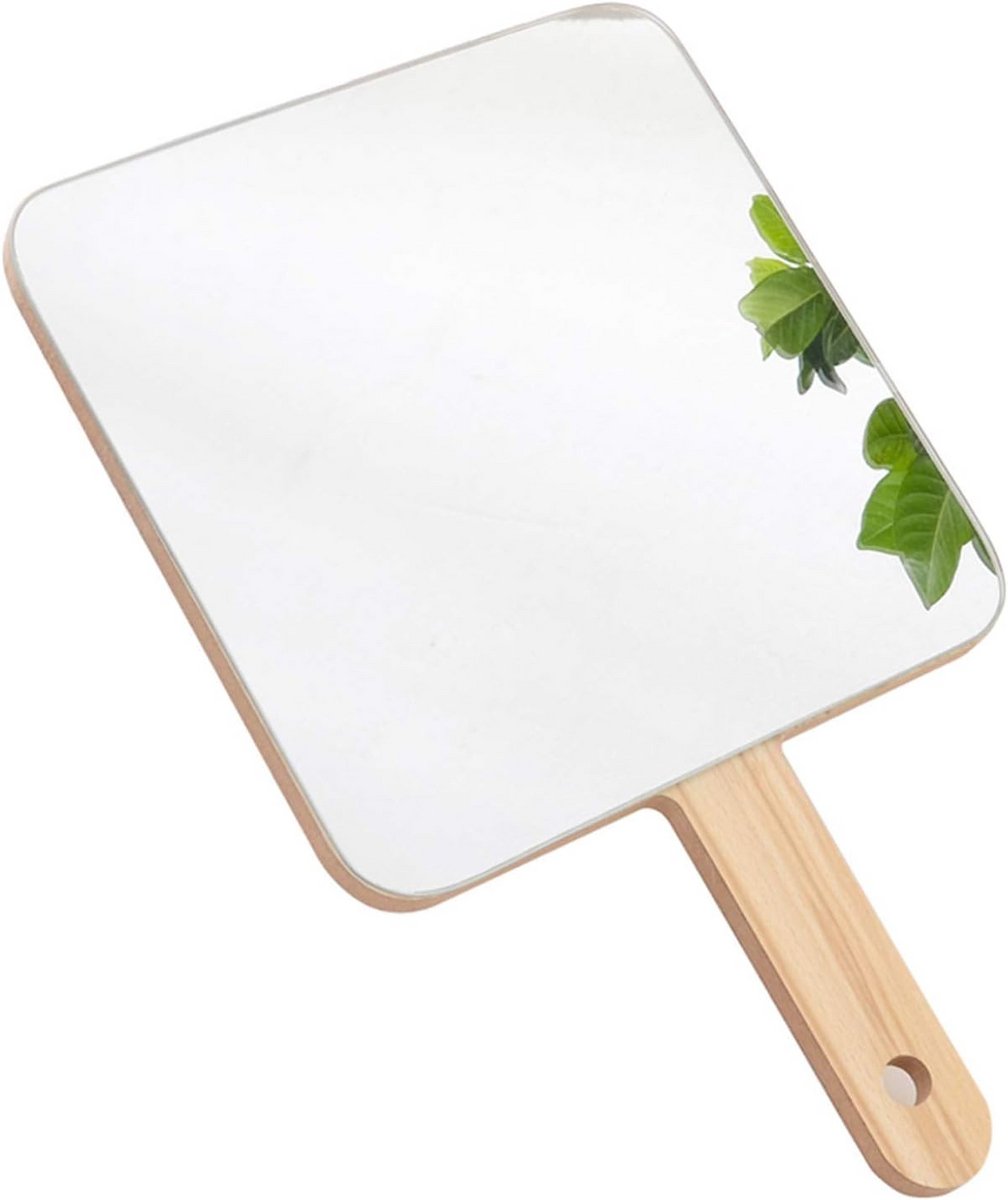 Handspiegel met Handvat - Houten Make-up Spiegel