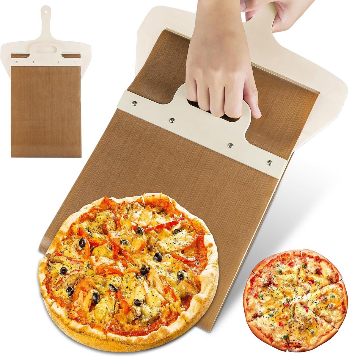 Glijplank voor Pizza met Handvat - Handig Keukengereedschap