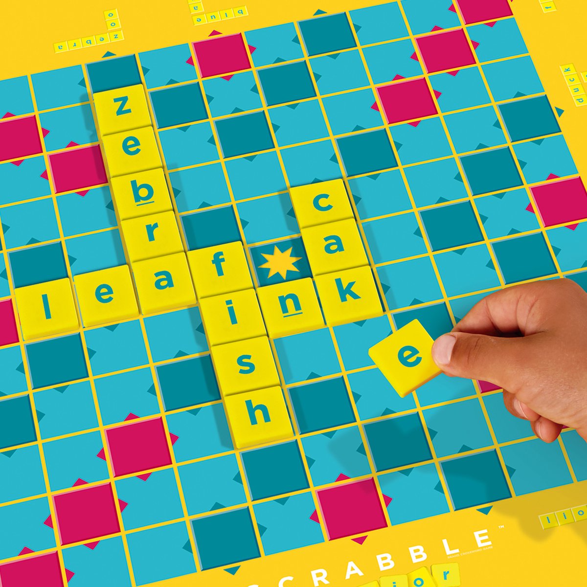 Mattel Games Scrabble Junior - Familie bordspel - Nederlandse editie — afbeelding 9