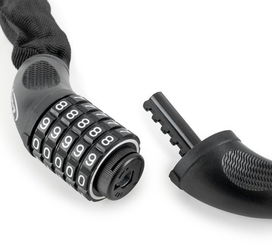 VINZ Devi Combinatie Kettingslot / Fietsslot / Cijferslot / Cijfercombinatieslot / Slot met Code - 90cm van VINZ — afbeelding 3