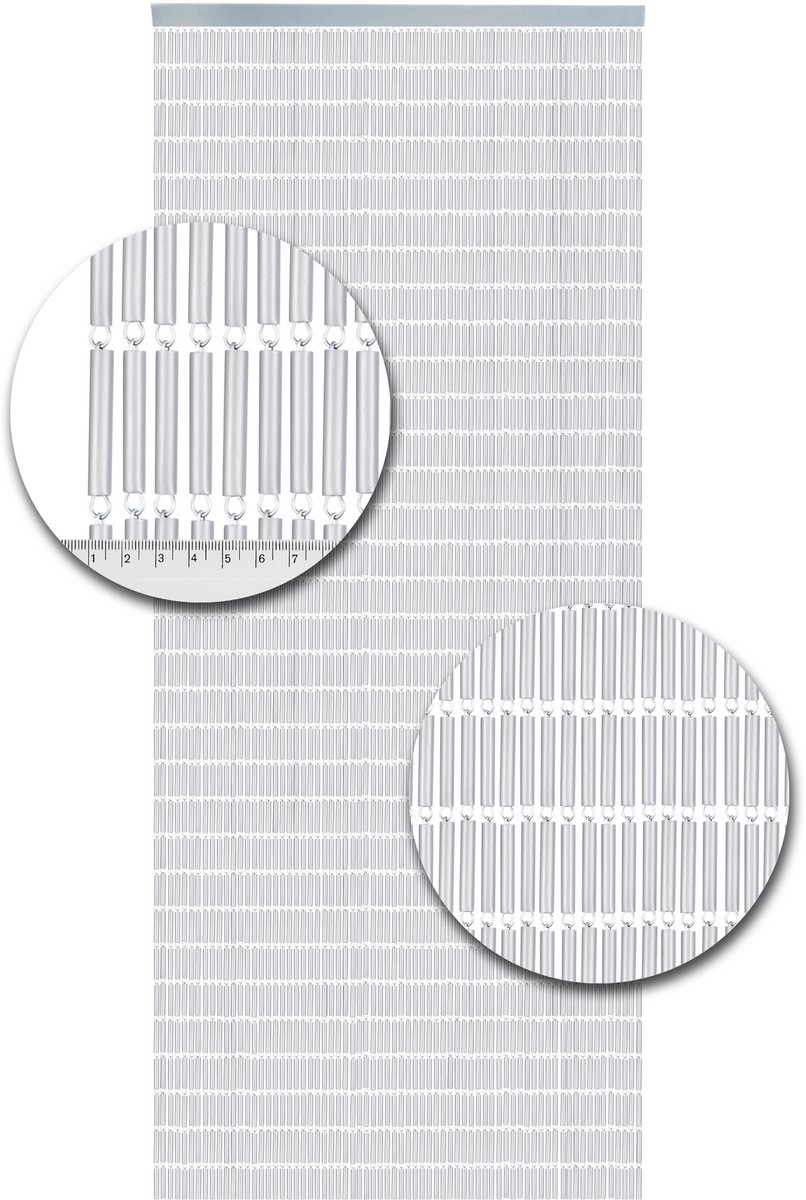 Vliegengordijn Hulzen Transparant - 90cm x 210cm