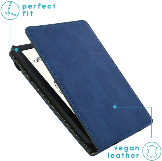 imoshion Ereader Cover / Hoesje Geschikt voor Pocketbook Basic Lux 4 / Pocketbook HD 3 / Pocketbook Touch Lux 5 / Vivlio Lux 5 - imoshion Stand Flipcase - Donkerblauw van iMoshion — afbeelding 2