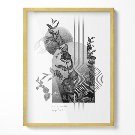 Lijsten Nederland | Aluminium Fotolijst Paris Met Glazen Achterwand Voor Het Effect Van Een Zwevend Motief 30x40 Cm Goud Normaal Glas 2 Mm 2000000