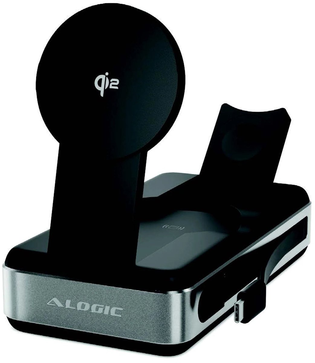 Alogic Roam Powerbank 6-in-1 Draadloos Opladen 21.000mAh Zwart - Alogic Europe - €197,96