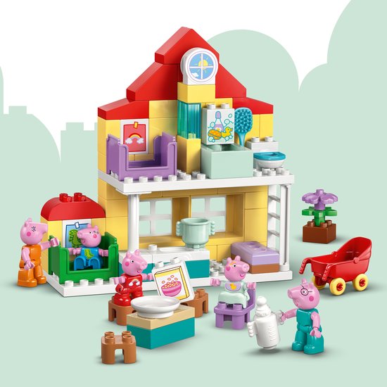 LEGO DUPLO - Peppa Big Familiehuis Dieren Speelgoed voor Peuters met Poppenhuis - 10467 van Lego. — afbeelding 3