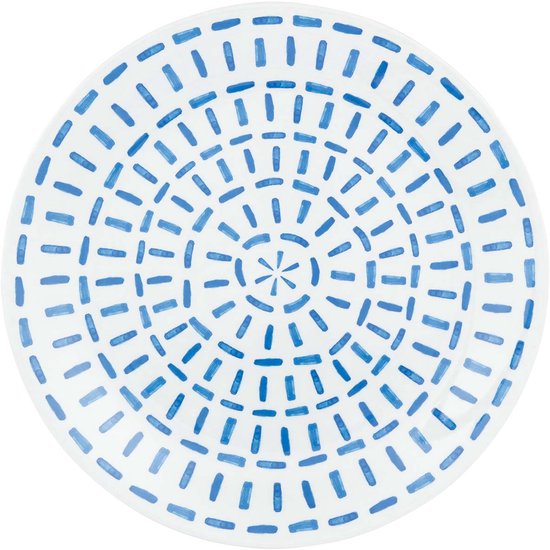 Bo-Camp Servies - Mix & Match - 16-Delig - Melamine - Blauw - Breeze van Bo-Camp — afbeelding 3