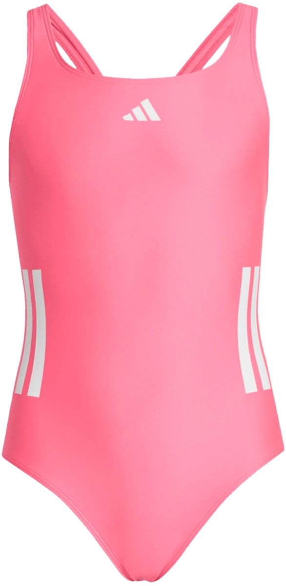 Adidas 3-stripes c-back badpak in de kleur roze.