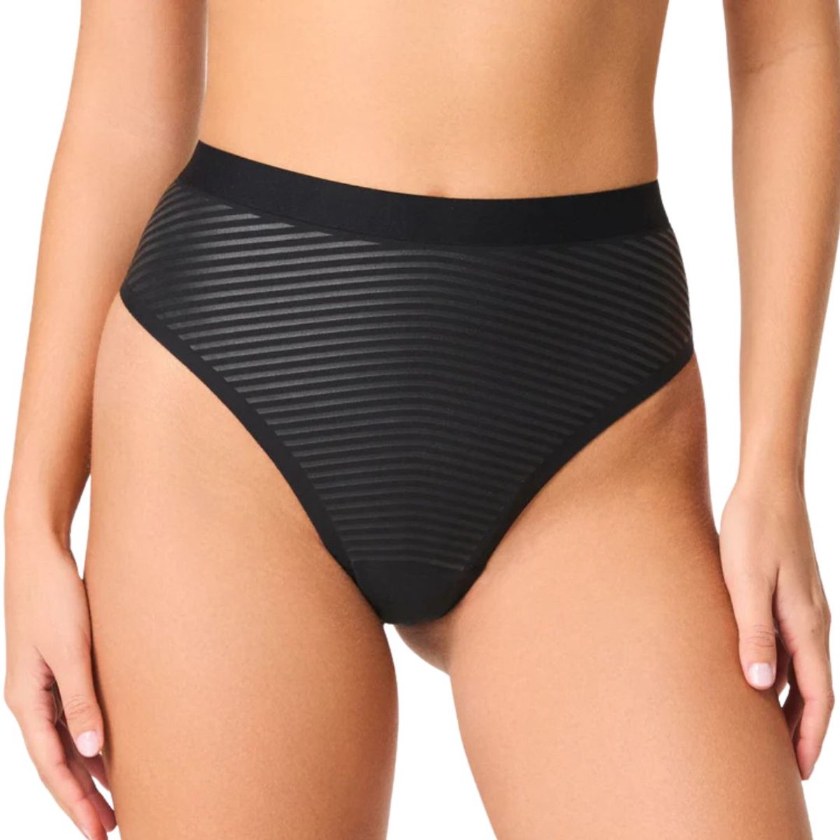 Undietectable Supima Cotton Thong | Zwart