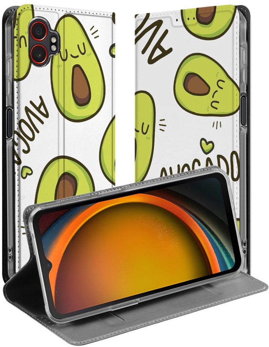 Samsung Galaxy Xcover 7 Pro Book Wallet Case Avocado Singing