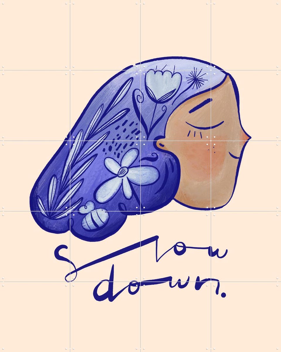 IXXI Slow Down, Gozde - 80 x 100 cm - Gratis ophangtool - Grote wanddecoratie en posters