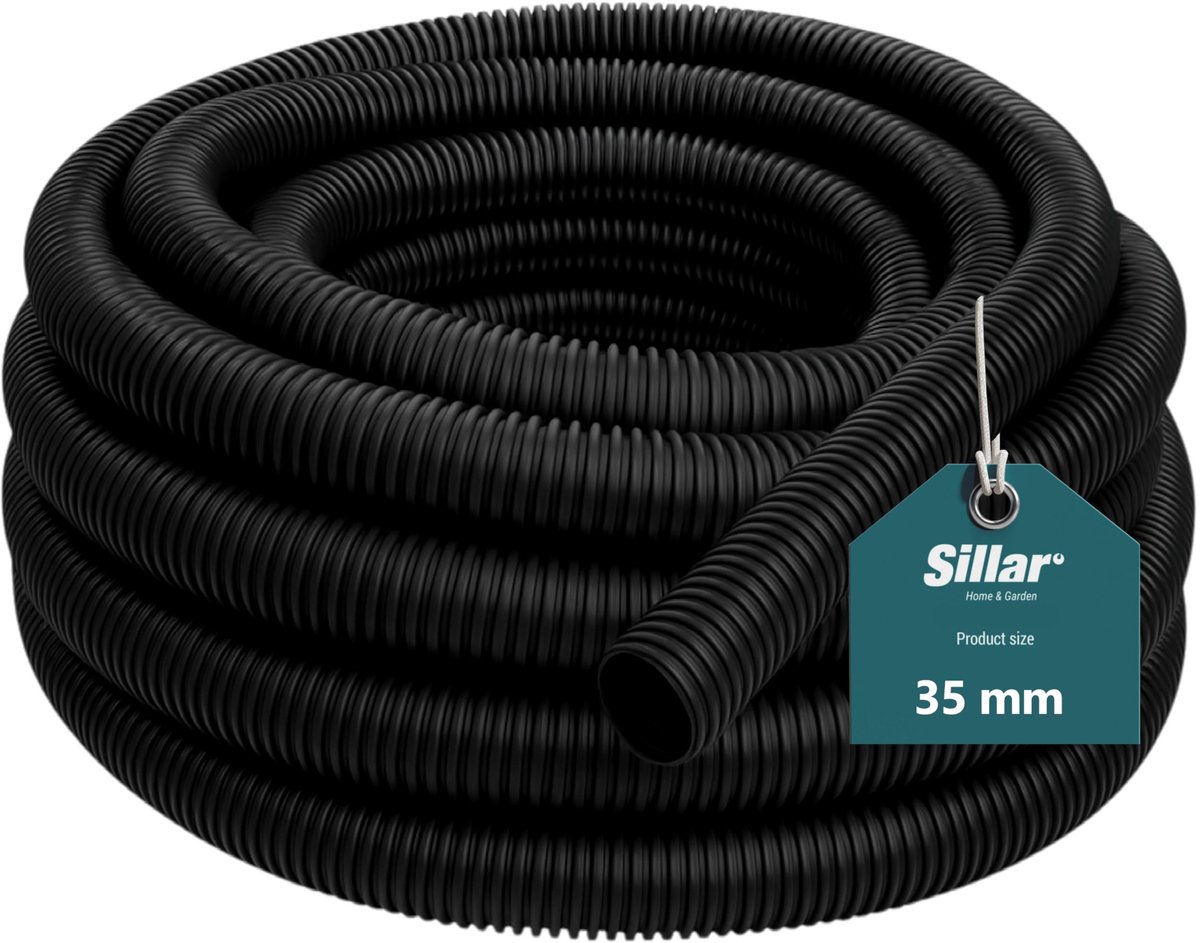 Sillar Stofzuigerslang 35mm - Universele Zuigslang voor Stofzuiger – Flexibele – Op Lengte - 5m (5 x 1m)