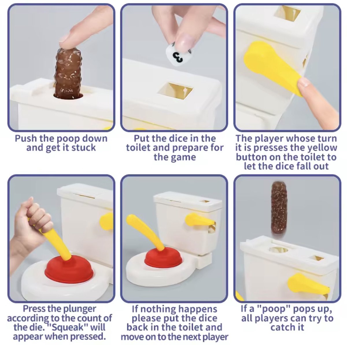 CFY Flush Frenzy WC Spel – Hilarisch Kinderspel met Dobbelsteen & Ontstopper – 4+ - I1.3