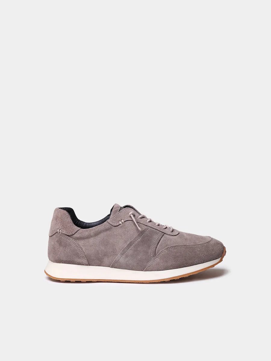 Suède herensneakers met elastische veters | DORIAN
