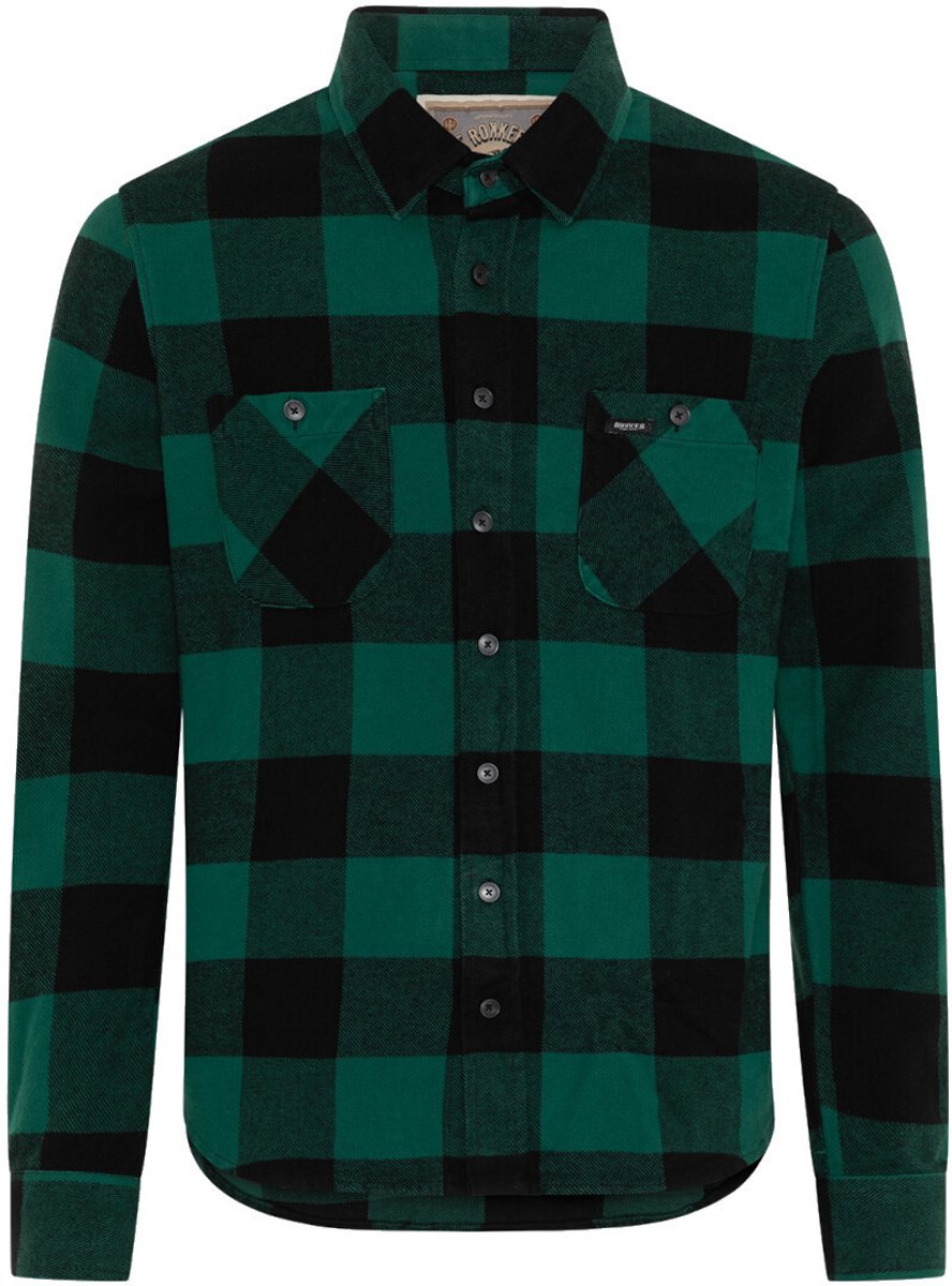 ROKKER Denver 2 Groen Zwart Motorshirt - Jas