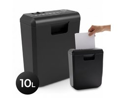 Papierversnipperaar – 10L – 8 A4 vellen – Creditcard Vernietiger – Zwart