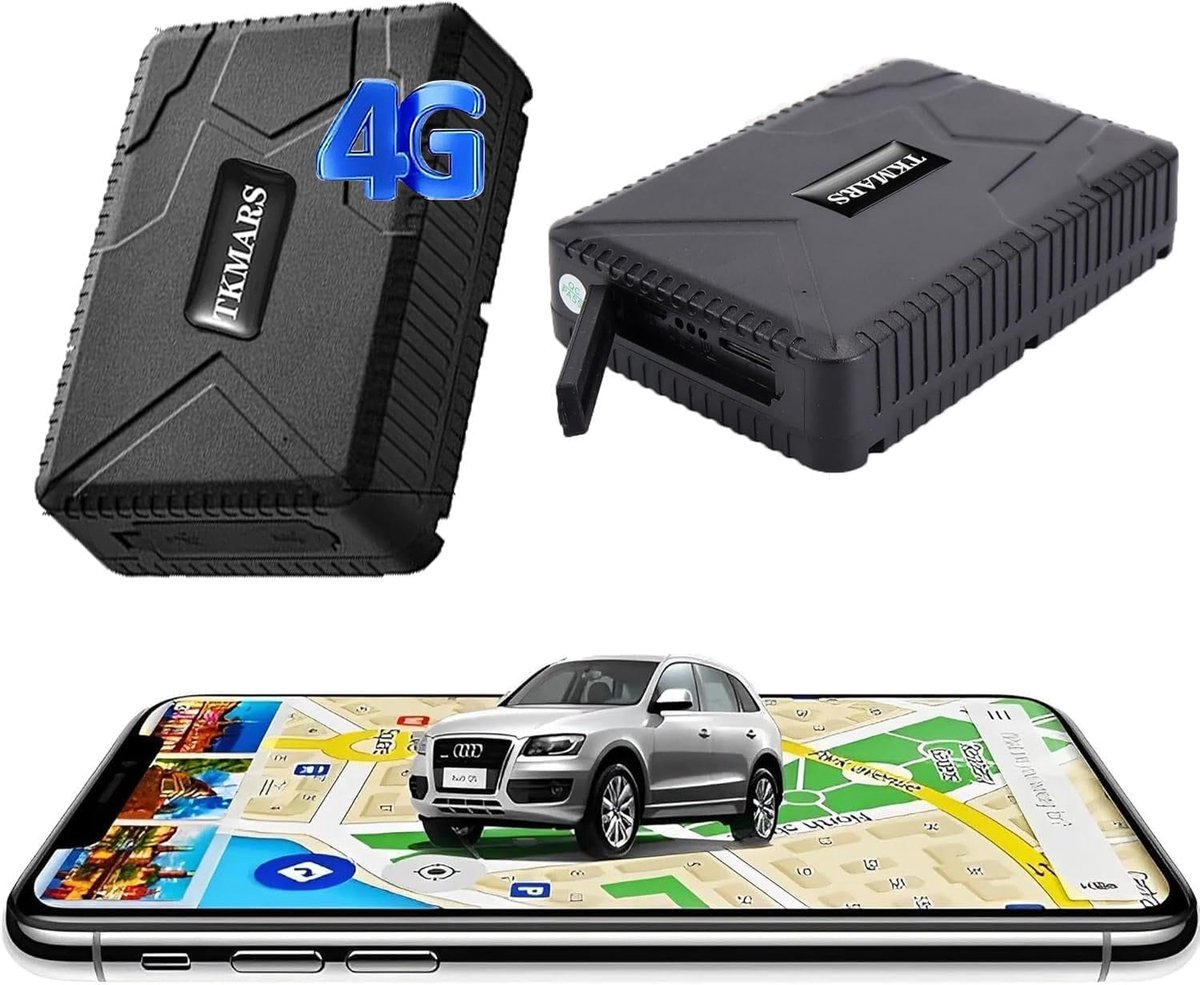 Krachtige 4G GPS Tracker voor Auto Zonder Abonnement - 140 Dagen Standby