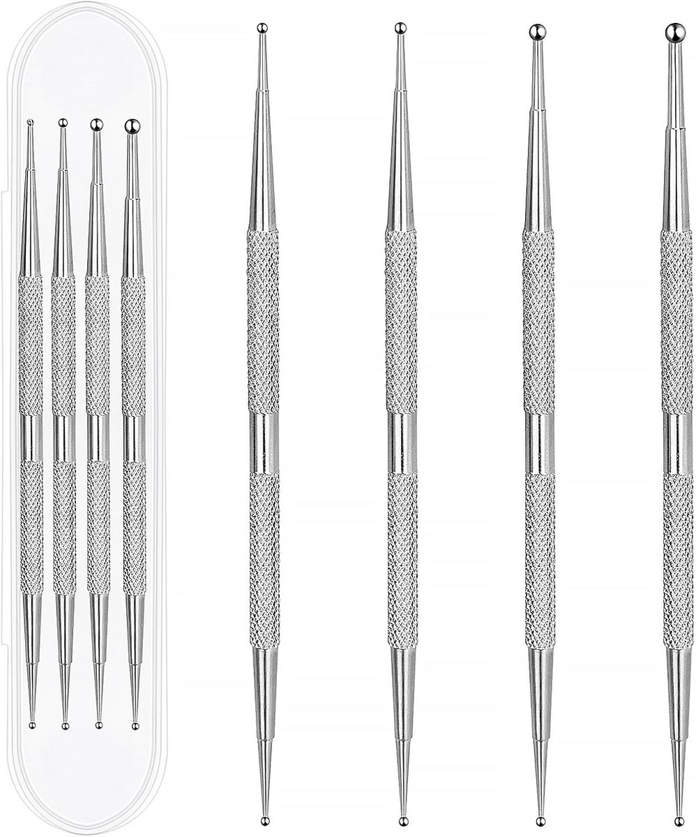 Set van 4 Nagel Ontwerp Tools - Dotting Tools voor Nail Art en Stippen Maken