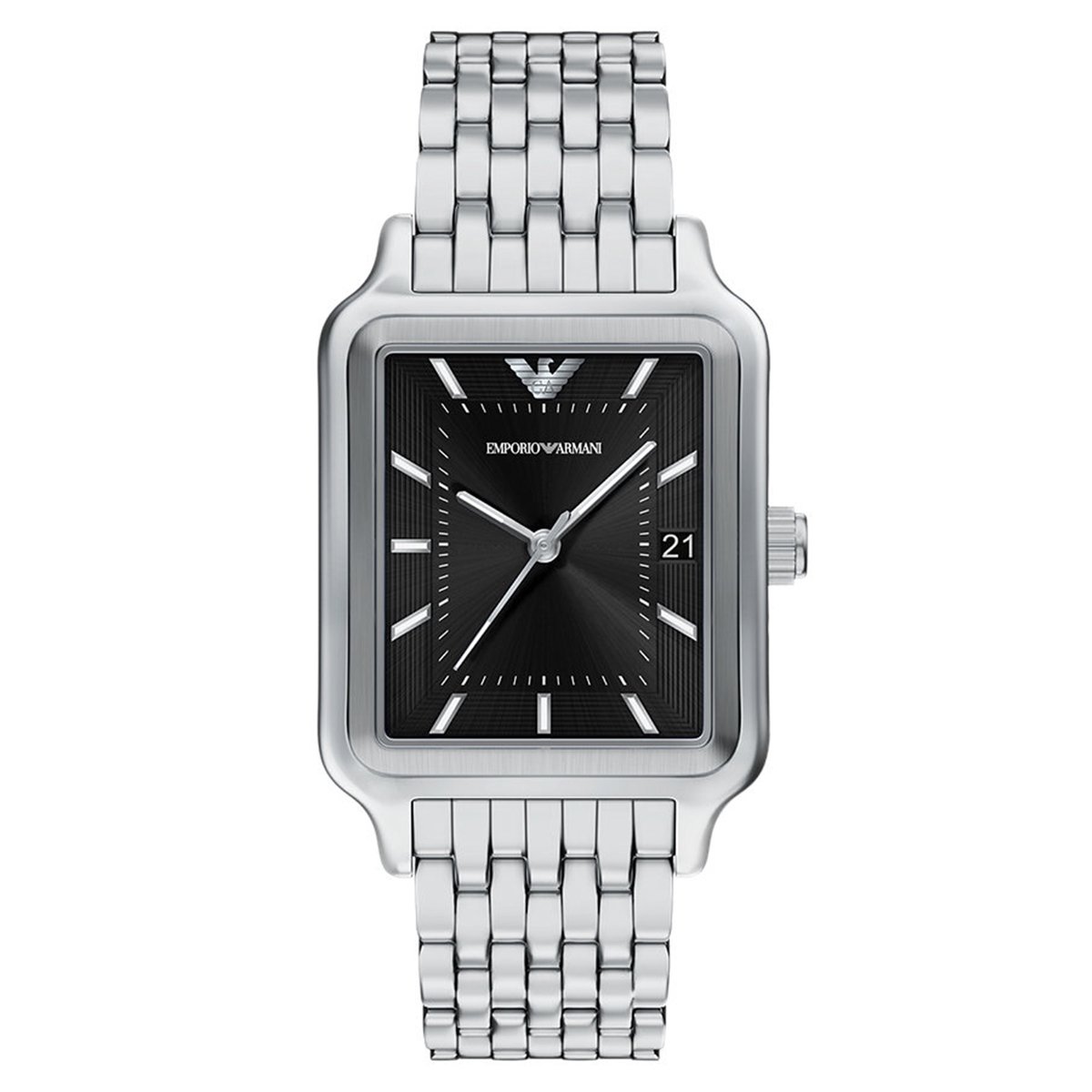 Emporio Armani AR11755 Mannen Horloge 36 mm - Zilverkleurig