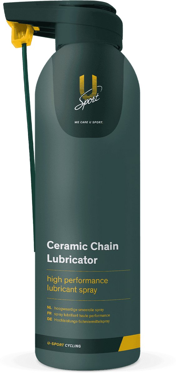 U-Sport Ceramic Chain Lubricator - 200 ml - Keramisch Kettingsmeermiddel - Minimale Wrijving & Maximale Bescherming - Dual Spray