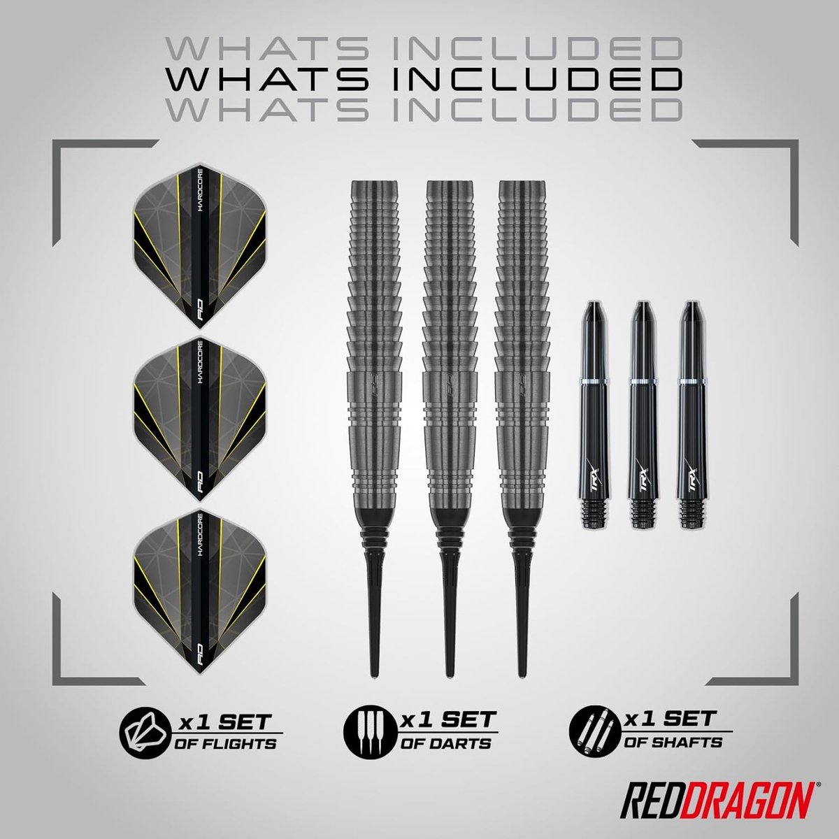 Professionele Softtip Darts Set - 90% Tungsten - Inclusief Flights en Shafts voor Precisie