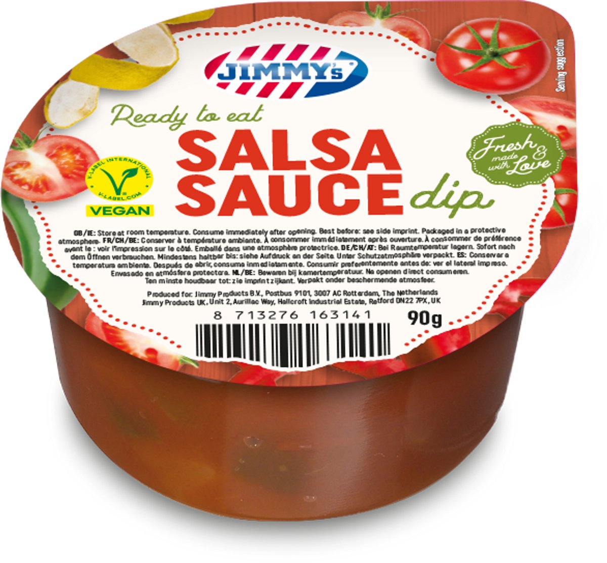 JIMMY's Supreme Salsa Sauce dip 16x90g