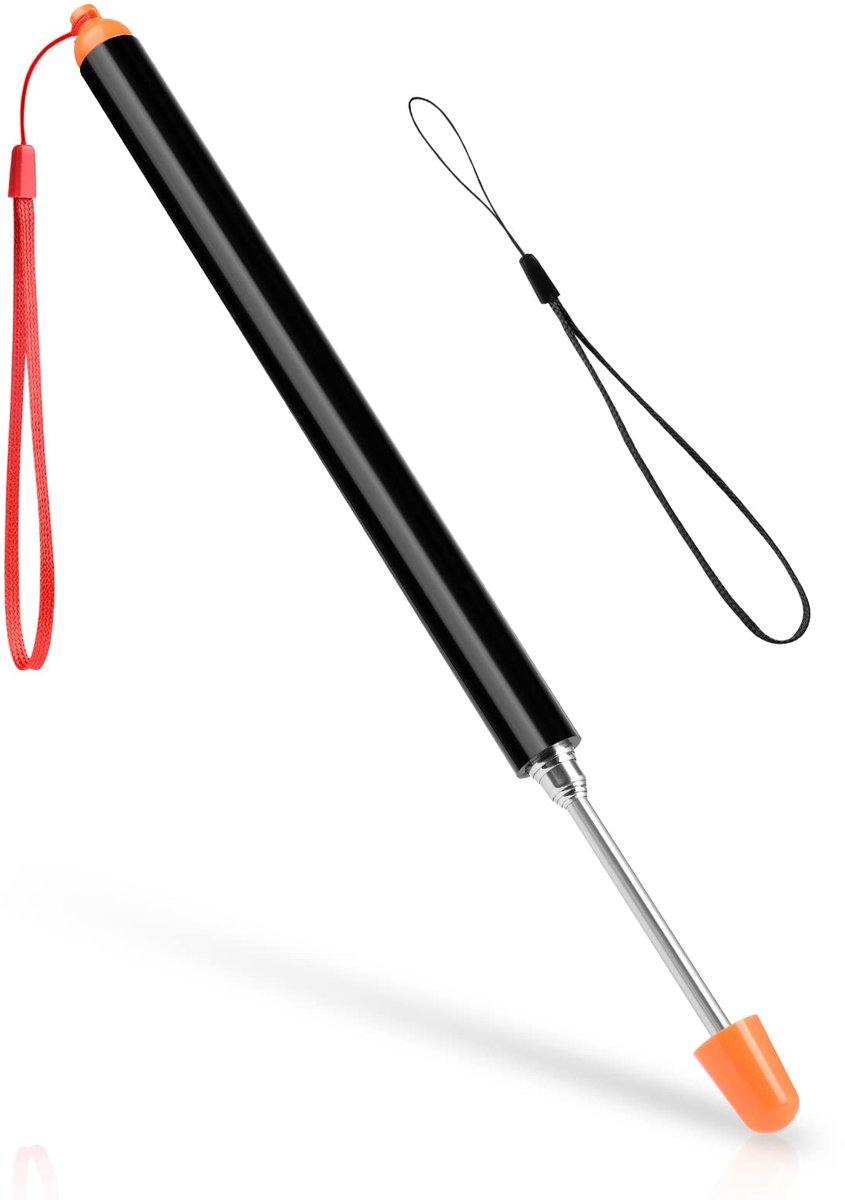 Telescoop Zeigestab - 120 cm Uitrekbaar - Roestvrij Staal met Lanyard