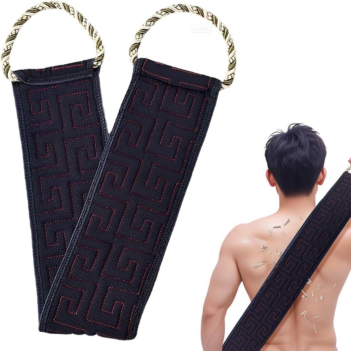 Dubbelzijdige Rugscrubber met Handvatten - Diepe Lichaamsscrub voor Douche en Bad