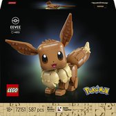 LEGO Pokémon Évoli Kit de Construction pour Adultes avec Figurine d'Animal - 72151