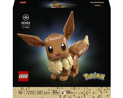 LEGO Pokémon Eevee Bouwpakket voor Volwassenen met Dieren Figuur - 72151