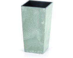 Hoge Bloempot 50 cm met Binnenbak | Moderne Kunststof Plantenbak voor Binnen en Buiten | Betonlook