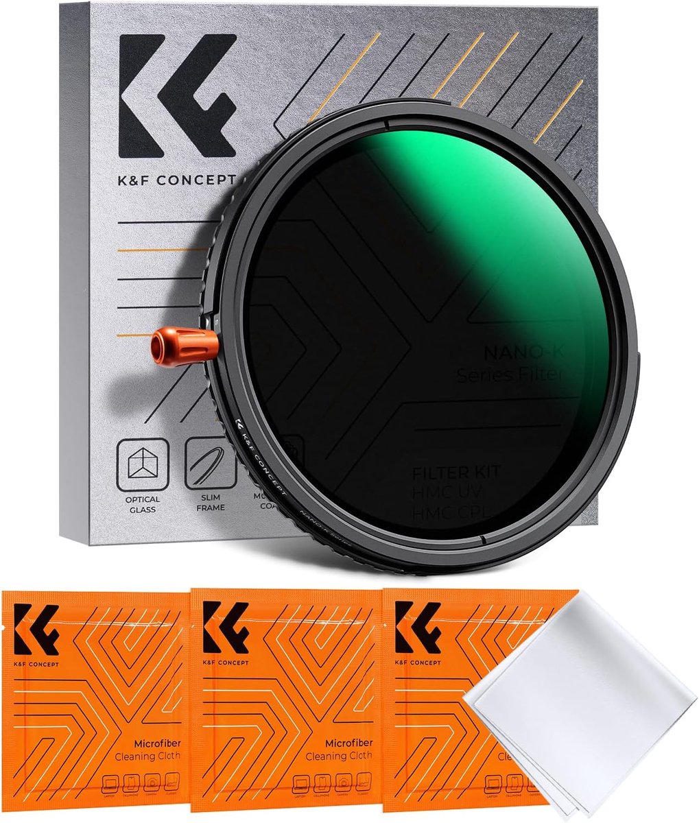 3-in-1 Variabel ND2-32, Black Mist 1/4 & CPL Camerafilter Set 52mm Neutral Density & Polarisatie