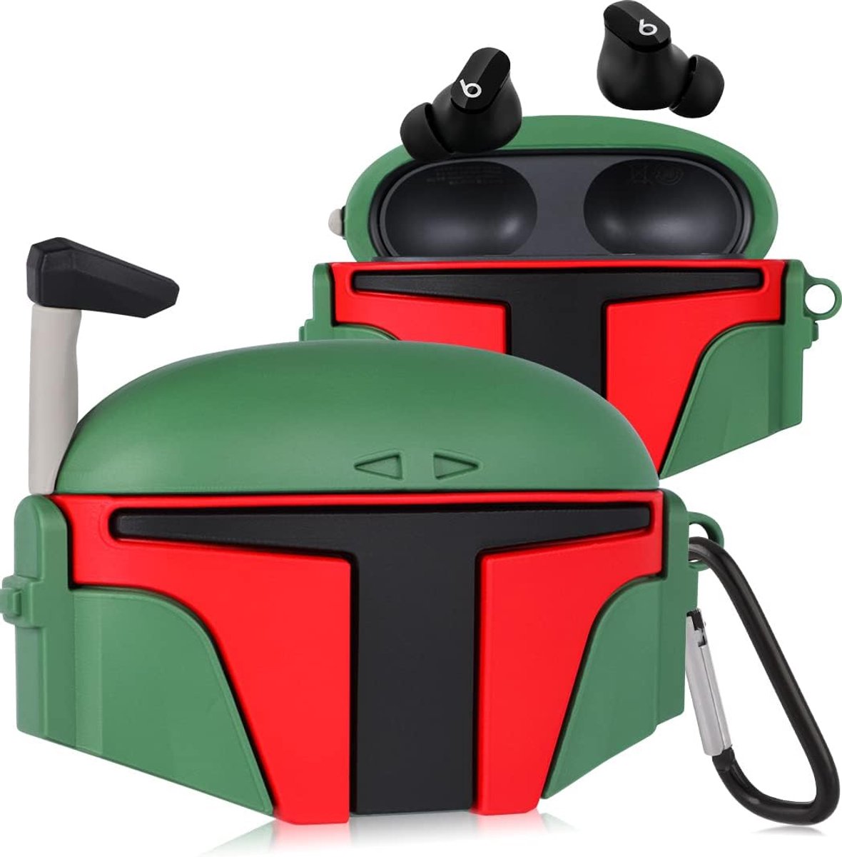 Cartoon 3D Siliconen Oplaadcase Beschermhoes voor Draadloze Oordopjes