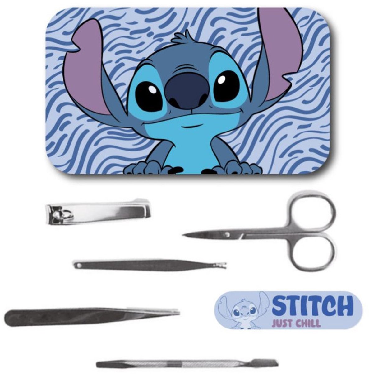 Cerdá Stitch - Manicureset - 6293 - Cążki - Nożyczki - Pęseta