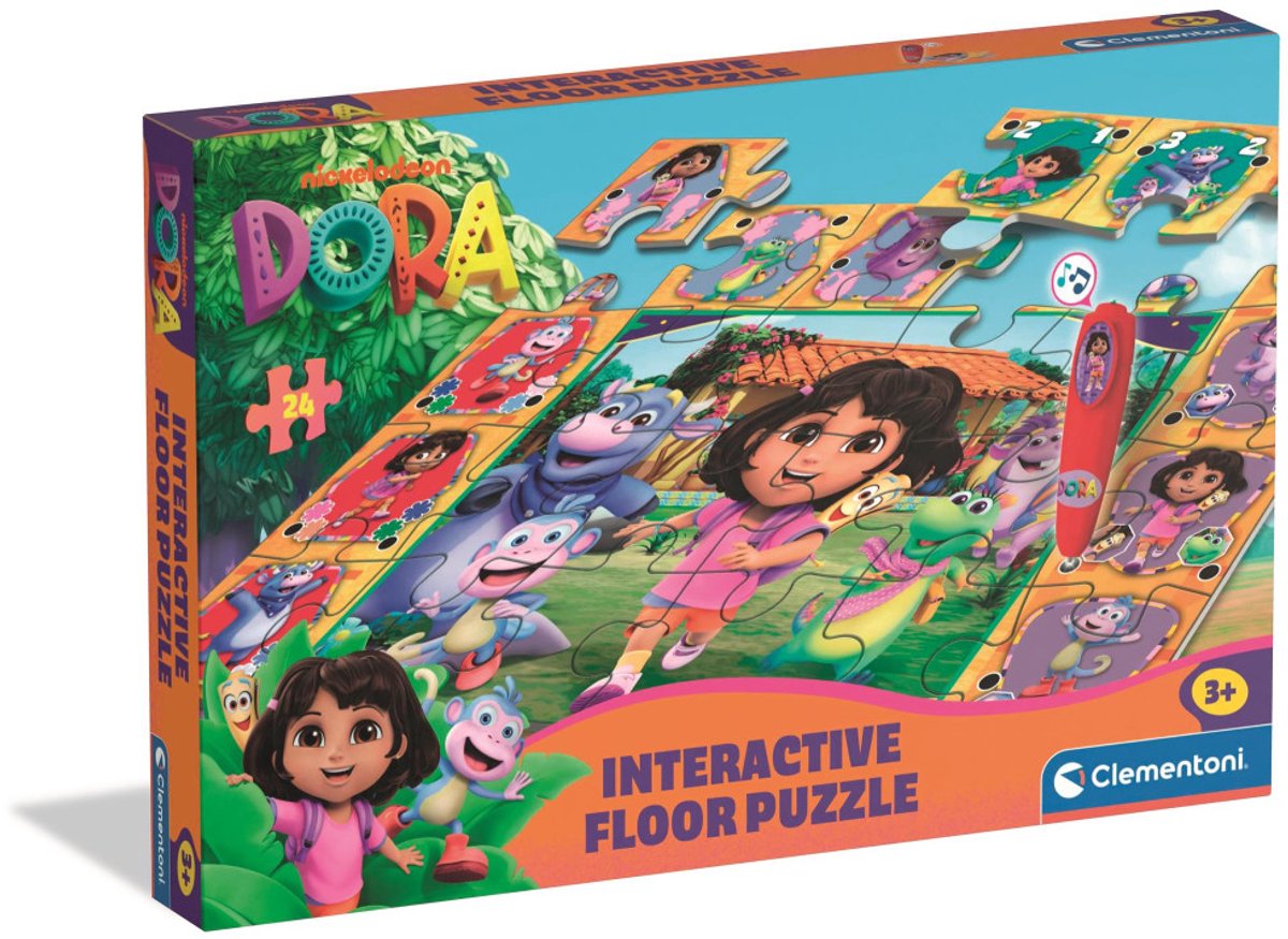 Clementoni Puzzel - 24 stukjes - Kinderpuzzel - 1 stuk - Dora the Explorer uitvoering