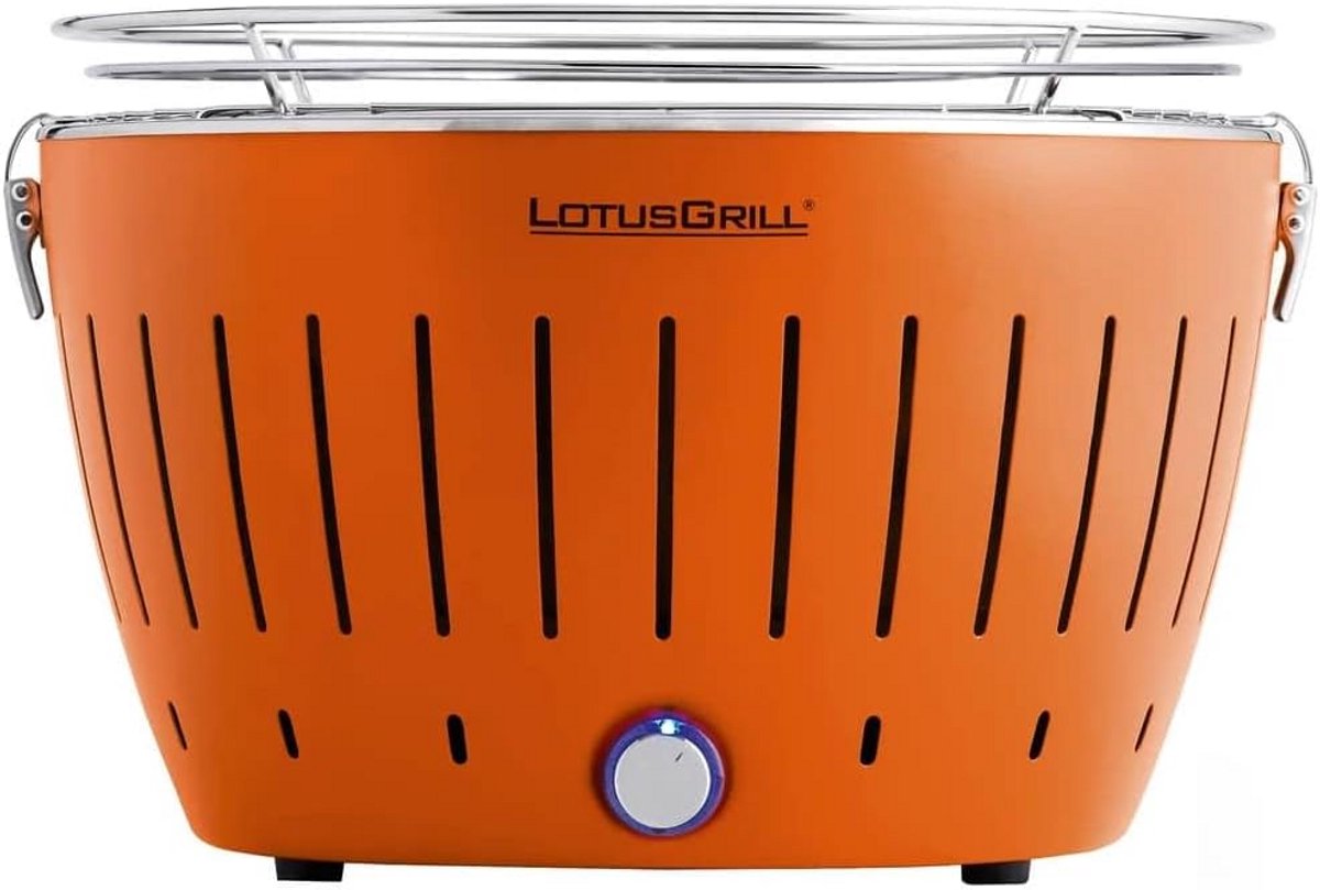 Draagbare Houtskool Barbecue Grill Rond - Oranje