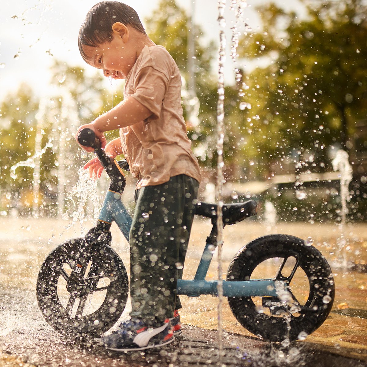 BERG MOOV10 Loopfiets - 2+ jaar - 10 inch - Lichtgewicht - Anti-lek EVA Banden - Verstelbaar Stuur en Zadel - Sand Beige — afbeelding 4