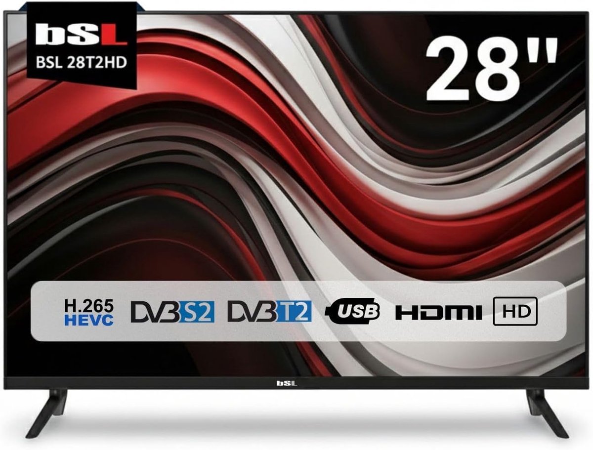 HD LED Televisie 28 inch met DVB-T2/S2 Tuner en USB