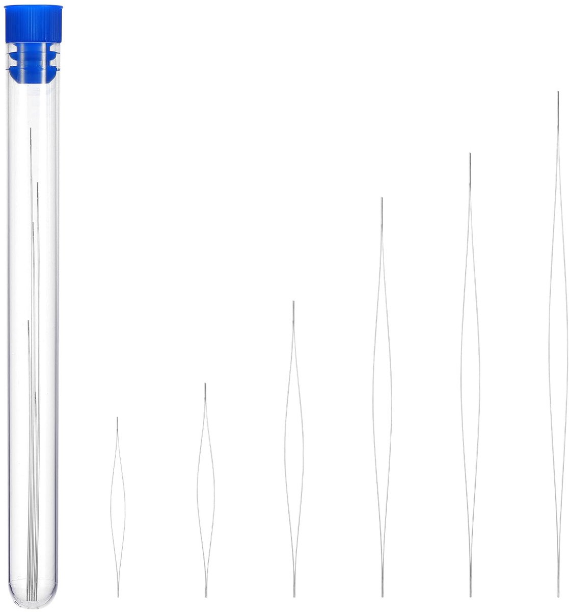Perlennadels Set - 6 Stuks Roestvrijstalen Naden - Flexibele en Duurzame Naalden