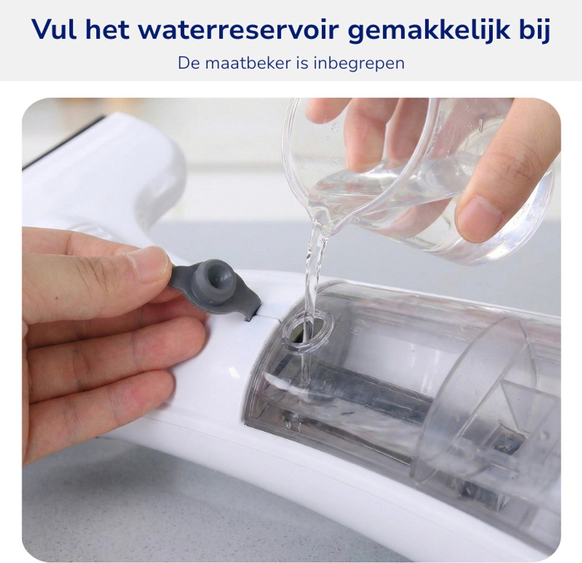 Leniwa Window Vac – Elektrische Raamwisser, Raamzuiger & Ruitenreiniger – Streeploos – Oplaadbaar – Met Sprayfunctie – 26 cm thumbnail 3