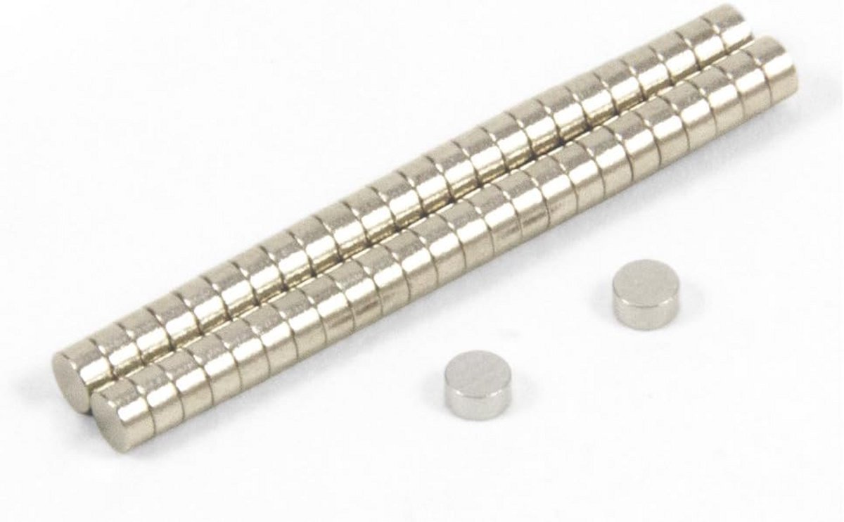 50 stuks Neodymium Magneten N35 - Ø 3mm x 1,5mm - Sterke Kleine Blokmagneten