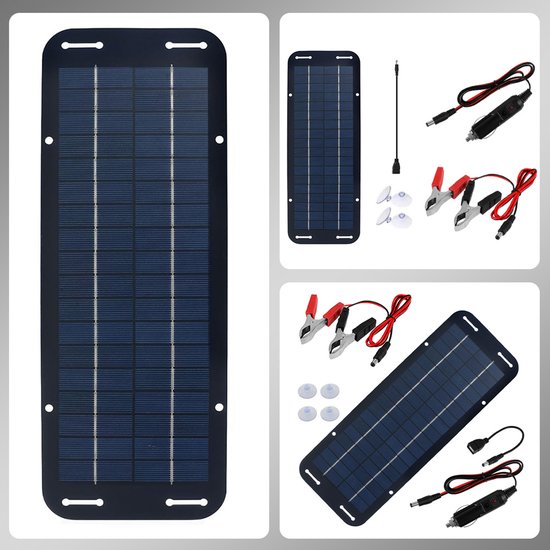 Zonnepaneel - Opvouwbaar Zonnepaneel - Zonnecellen Oplaadbatterij - 18V - IP65 - USB - Zonnepanelen Voor Buiten - Geschikt voor Auto's, Campers, Aanhangers, Tractoren, Motorfietsen, Sneeuwscooters en Boten van Merkloos — afbeelding 3