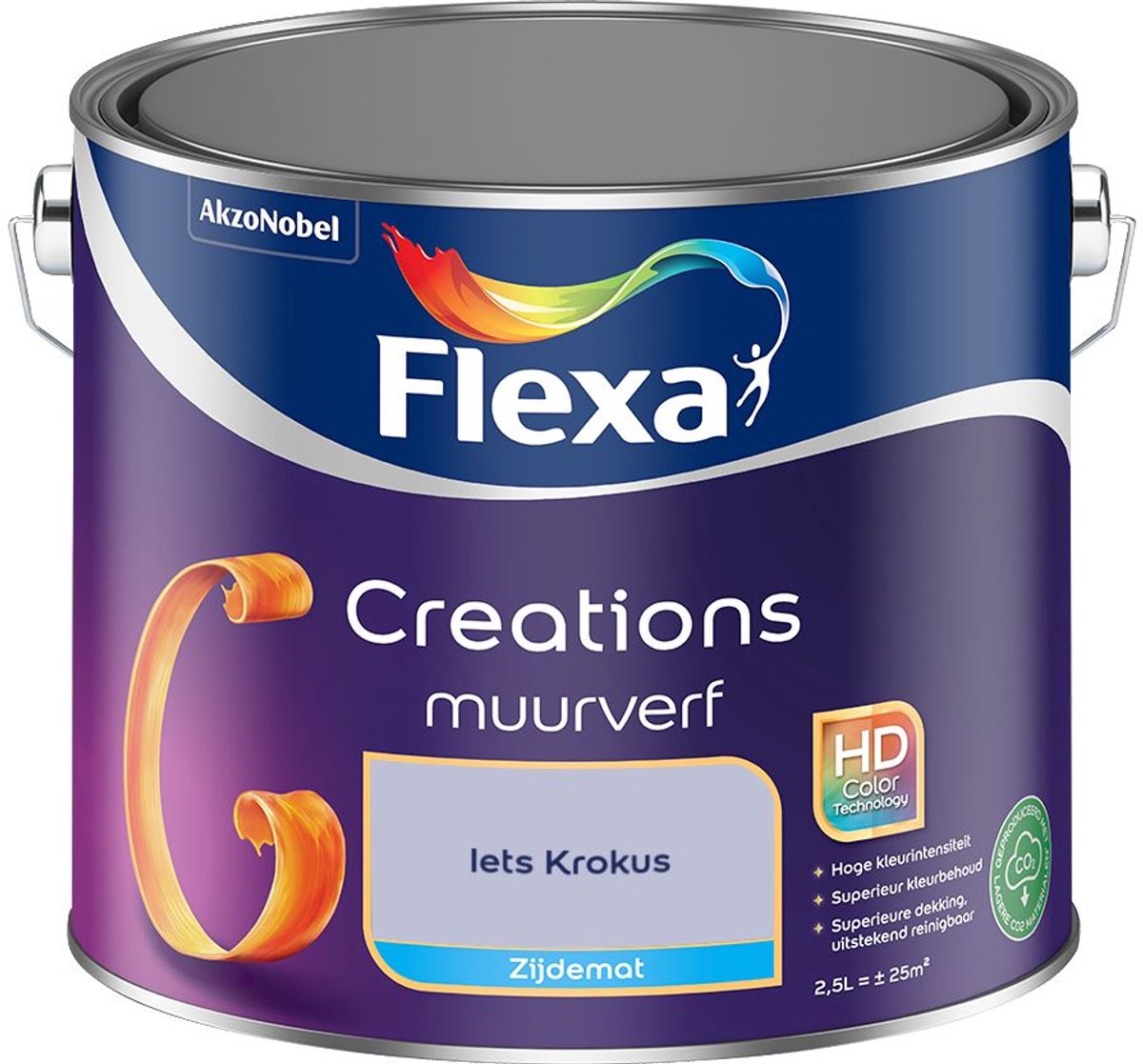 Flexa Creations Muurverf Zijdemat Iets Krokus 2,5 L
