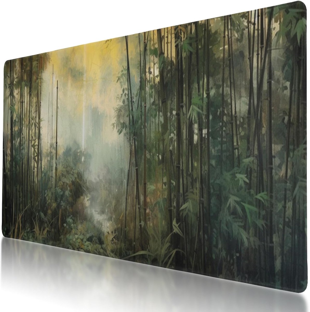 XL Muismat Bamboe Bos Ontwerp - Waterdicht & Antislip voor Kantoor en Gaming