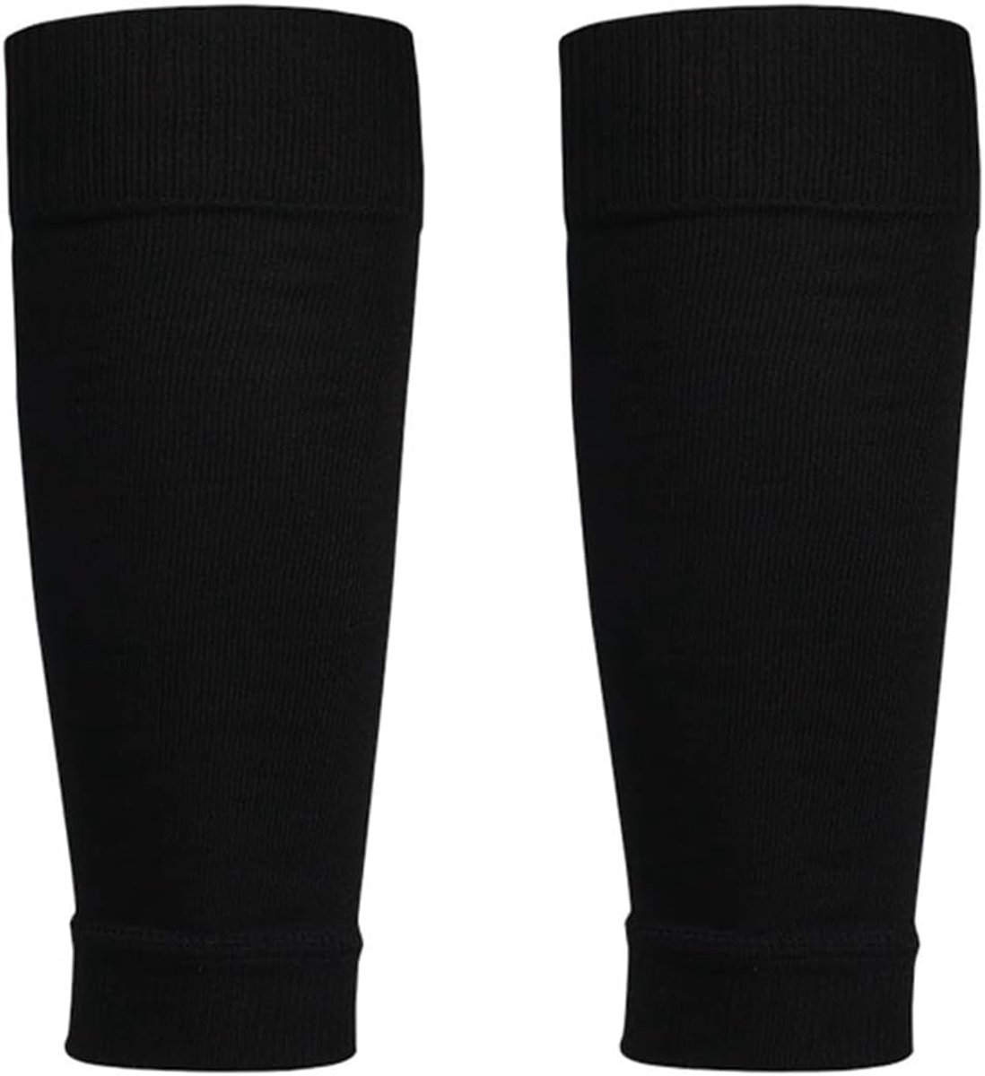 Sportkousen Unisex Zwart - Elastische Voetbalsokken voor Training en Hardlopen - Eén Maat