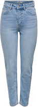 Only Dames Jeans Broeken ONLEMILY HW STRAIGHT ANK regular/straight Fit Blauw 30W / 34L Volwassenen