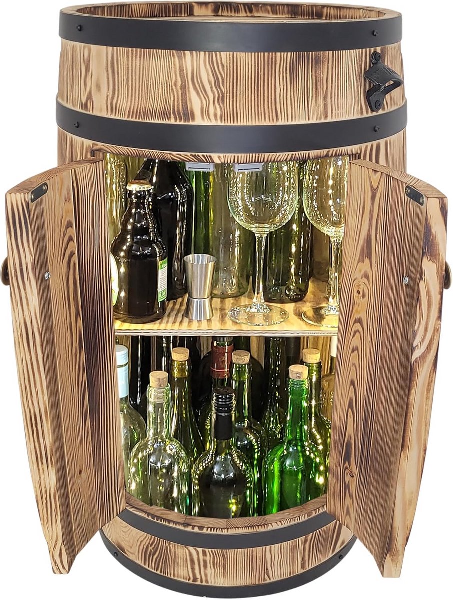 Barkast - Drankkast - Flessenrek - Wijnrek - Interieurkastje