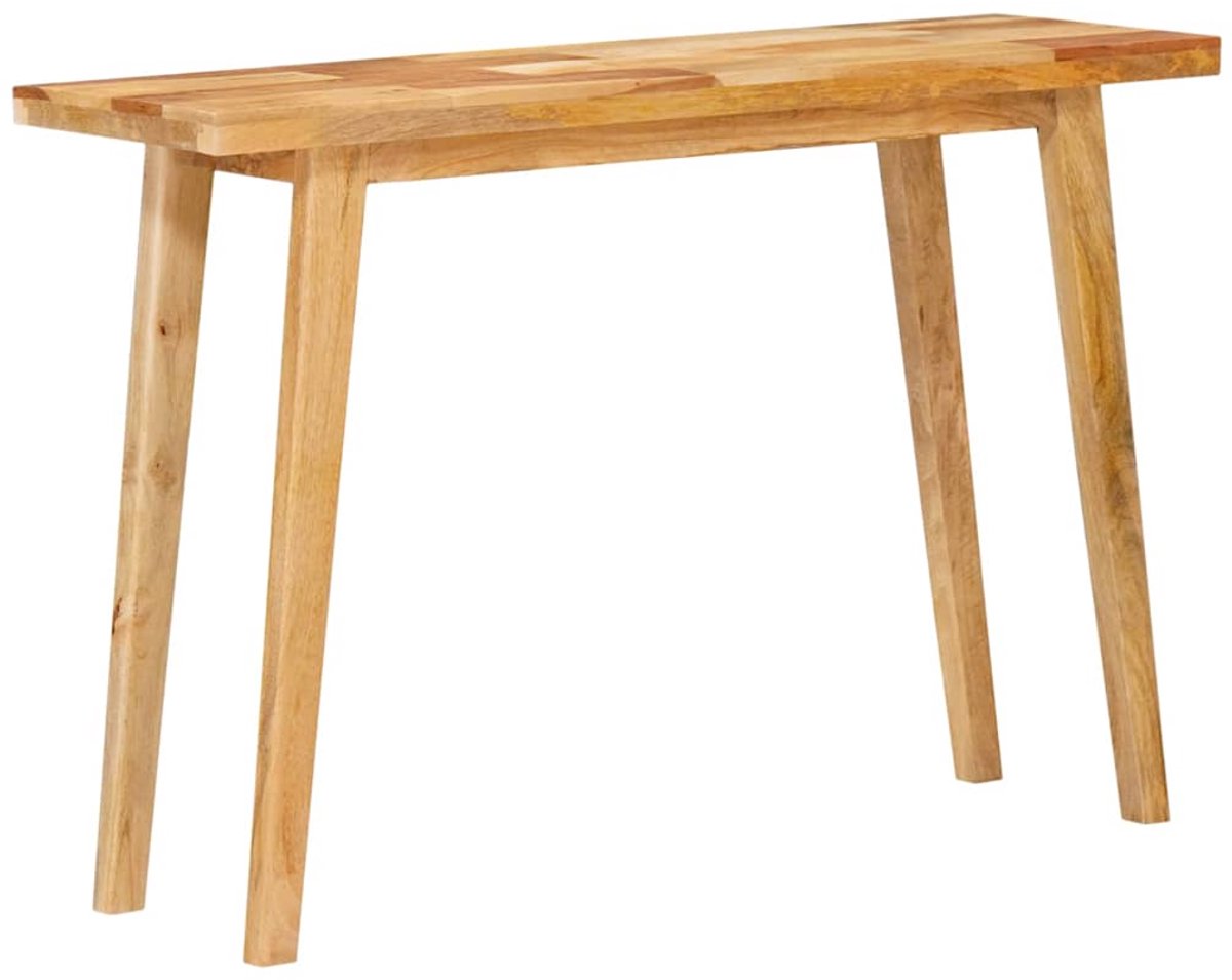 vidaXL - Eettafel - Naturel - 100 - x - 35 - x - 75 - cm - Massief - Mango - Hout