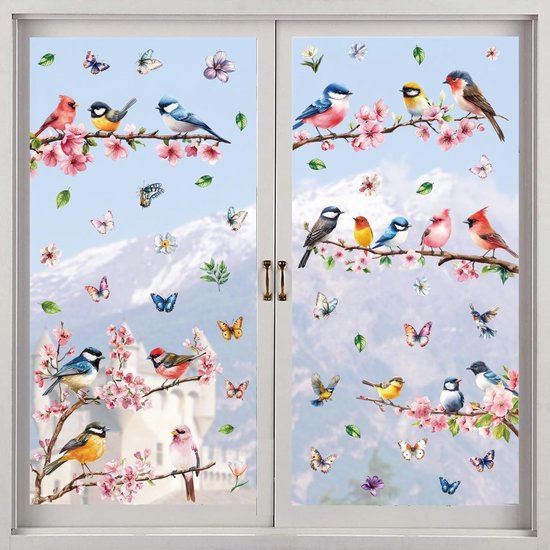 Raamfolie voor kinderkamer - Huisjes | Raamfolie kinderkamer | Plak & Co