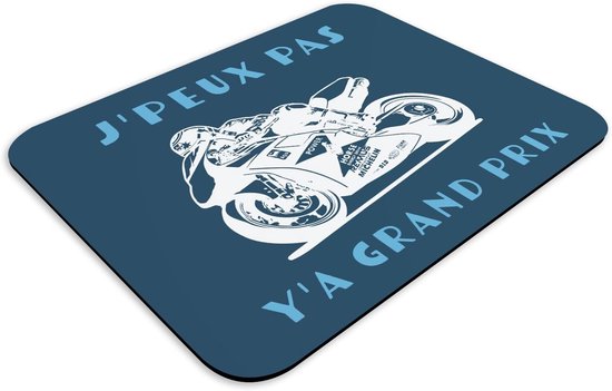 Blauwe Muismat met GP Race Thema - Antislip en Comfortabel voor Gaming en Kantoor — afbeelding 2