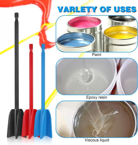 Boormixer Bijlage voor Epoxyhars Mengen - Herbruikbare Mixer voor Boor - Ideaal voor Schilderen en Keramiek - Geschikt voor 1/4" Boor — afbeelding 4